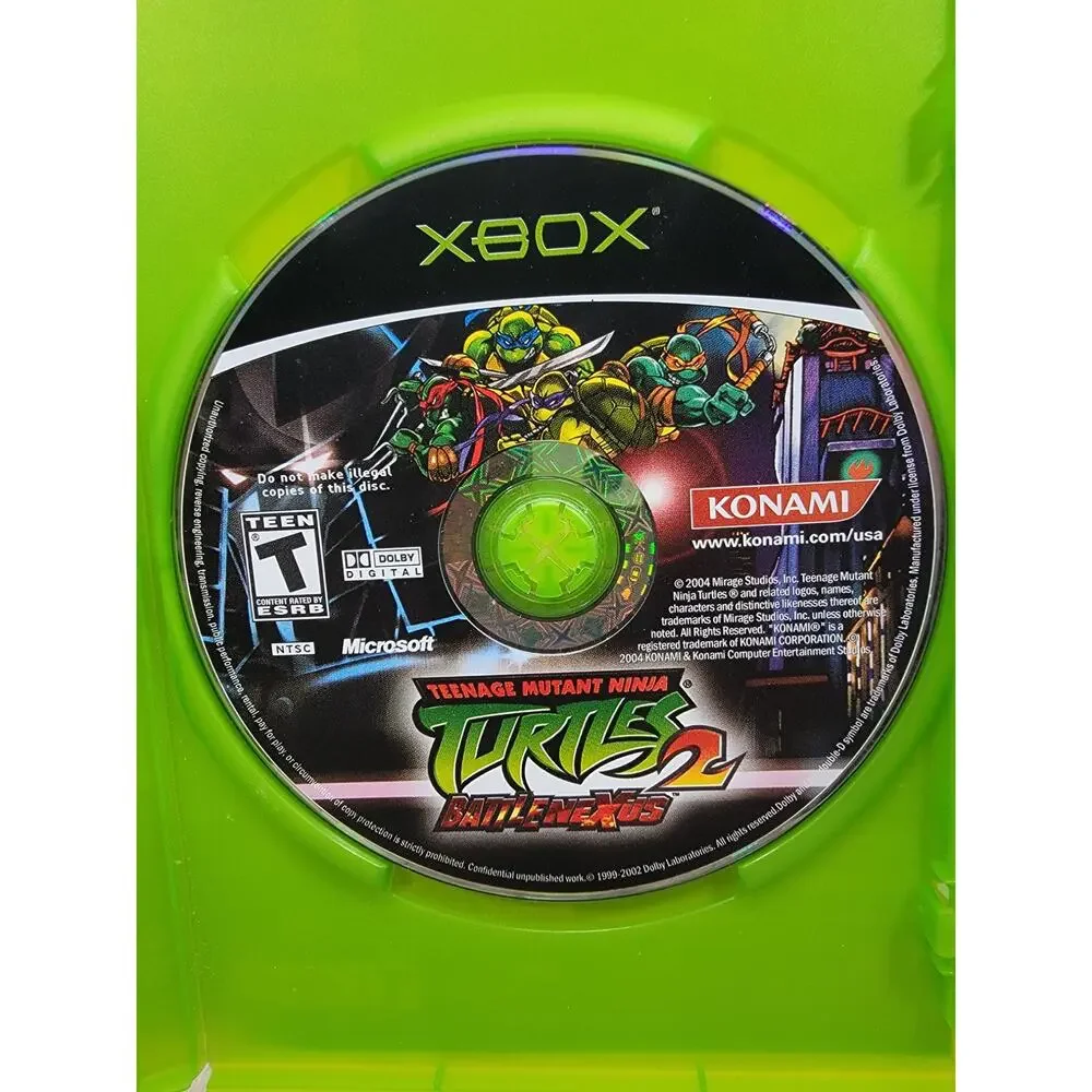 Teenage Mutant Ninja Turtles 2: BattleNexus Microsoft Xbox, 2004 Complete